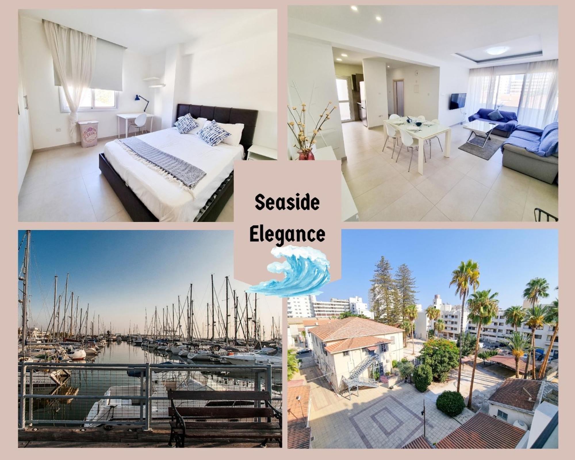 Seaside Elegance Retreat Leilighet Lárnaka Eksteriør bilde